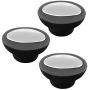 Universal Pot Lid Replacement Knobs Pan Lid Holding Handles (3 Pcs) Black
