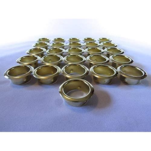 Candle Cup Inserts - Grommets – Brass – 26 Pieces - 7/8 Inch Hole Size Candle Cup Inserts - Grommets – Brass – 26 Pieces - 7/8 Inch Hole Size