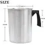 EricX Light Candle Making Pouring Pot, 4 pounds, Dripless Pouring Spout & Heat-Resisting Handle Designed Wax Melting Pot, Aluminum Construction Candle Making Pitcher