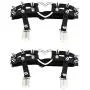 Jurxy 2PCS Gothic Studded Heart Garters Leg Ring Leg Elastic Punk Harness Garter Belt Adjustable Suspender with 2 Metal Clips – Black Jurxy 2PCS Gothic Studded Heart Garters Leg Ring Leg Elastic Punk Harness Garter Belt Adjustable Suspender with 2 Metal Clips – Black
