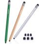 Stylushome Stylus Pens for Touch Screens (3 Pcs), Sensitivity Capacitive Stylus 2 in 1 Touch Screen Pen with 6 Extra Replaceable Tips for iPad iPhone Tablets Samsung Galaxy All Universal Touch Devices