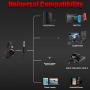 Gaming Headset, GAKOV Gak3 Cool RGB Light, Metal Iron Mesh, HD Clear Hose Microphone Gaming Headphones, 40mm Super Bass Speakers, Soft Memory Earmuffs for Laptop/Mac/Computer/PS4