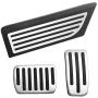 Dixuan Auto Parts for Tesla Model 3 Anti-Slip Foot Pedal Pads, Aluminum Pedal Covers, Accelerator & Brake & Foot Rest Foot Pedal Pads for Tesla Model 3