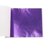 VGSEBA Imitation Gold Foil Sheets Gold Leaf Paper - 100 Pieces Purple Color Metal Leaf for Arts Decoration, Handcrafts, Gilding, Furniture, Nails, Paintings, Slime, Wall, Line, DIY 3.15 by 3.35 Inches