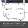 SONGMICS Trampoline with Enclosure Net, Safety Pad, Ladder, Jumping Mat Outdoor Backyard Trampolines for Kids TÜV Certificated