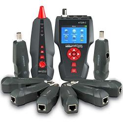 Network Cable Tester, Wire Tracker with For Multi-functional RJ45, RJ11, BNC, Metal Cable, PING, POE AT226-C