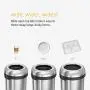 simplehuman 60 Liter / 16 Gallon Bullet Open Top Trash Can Commercial Grade, Heavy Gauge Dark Bronze Stainless Steel simplehuman 60 Liter / 16 Gallon Bullet Open Top Trash Can Commercial Grade, Heavy Gauge Dark Bronze Stainless Steel