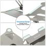 Urmust Laptop Notebook Stand Holder, Ergonomic Adjustable Ultrabook Stand Riser Portable Compatible with MacBook Air Pro, Dell, HP, Lenovo Light Weight Aluminum Up to 15.6&(Gray)