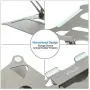 Urmust Laptop Notebook Stand Holder, Ergonomic Adjustable Ultrabook Stand Riser Portable Compatible with MacBook Air Pro, Dell, HP, Lenovo Light Weight Aluminum Up to 15.6&(Gray)