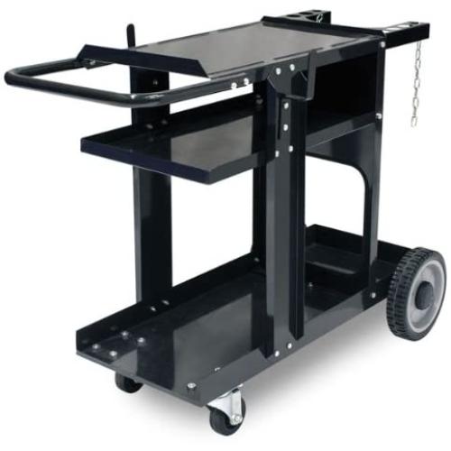 Eastwood MIG TIG Plasma Welding Durable Cart with 350 Lbs Weight Capacity 3 Shelves Cable and Gas Bottle Storage
