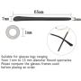 HengKe 5 Pairs Colorful Anti-Slip Silicone Eyeglass End Tips Glasses Ear Hooks Sport Eyeglass Strap Holder Temple Tips Spectacle Retainers, Anti-Slip Elastic Comfort Glasses Retainers, Black Clear