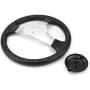 Go Kart Steering Wheel,11.8in Steering Wheel Plastic + Metal for 150cc 250cc Quad Dirt Bike Hammerhead Kandi JCL