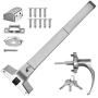 Happybuy Door Push Bar Panic Exit Device with Exterior Lever Commercial Emergency Exit Bar Panic Exit Device for Wood Metal Door Panic Exit Bar with Door Knob (Push Bar with Lever)