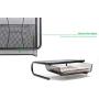 Mind Reader MESHKING-BLK Metal Mesh Monitor Stand Organizer with Storage Papers, Folders, Or Desk Accessories, Black w Drawer