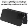 Phone Case Cover and Leather Wallet Card Holder Magnetic (Black, iPhone 12)