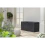 Keter Marvel Plus 71 Gallon Resin Outdoor Storage Box for Patio Furniture Cushion Storage, Brown
