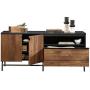 Sauder Boulevard Café Credenza, For TVs up to 60'', Black finish