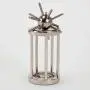 Bits and Pieces - Trapped Satellite Metal Brainteaser Puzzle - Metal Spiked Ball in Steel Chamber - Brainteaser Puzzle Measures 3'' x 1''