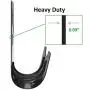 Gardzen 2-Pack Steel Wall-Mounted Heavy Duty Garden Hose Holder, Car Hose Holder, Carrier, Support for Garden Hose Hanger, with A Front Groove for Holding Spray Nozzle