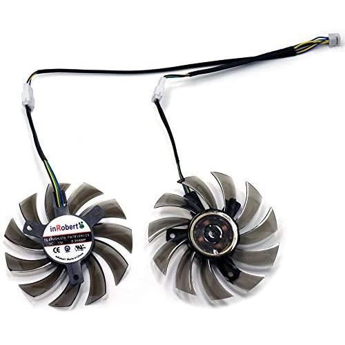 inRobert 75mm VGA Graphic Card Cooler Fan Replacement for Sapphire HD 6930 HD 7850 7870 ASUS GTX 570 760 770 Video Card