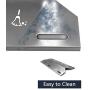 Votenli C2630A (4-Pack) S9123A (4-Pack) Heat Plates and Burners Replacement for Jenn Air Grill 720-0062, 720-0063, 720-0099, 720-0100, 720-0101, 720-0138, 720-0139, 720-0141