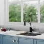 Kraus KPF-1610SFSMB Bolden 18-Inch Commercial Kitchen Faucet with Dual Function Pull-Down Sprayhead in All-Brite Finish, Spot Free Stainless Steel/Matte Black Kraus KPF-1610SFSMB Bolden 18-Inch Commercial Kitchen Faucet with Dual Function Pull-Down Sprayhead in All-Brite Finish, Spot Free Stainless Steel/Matte Black