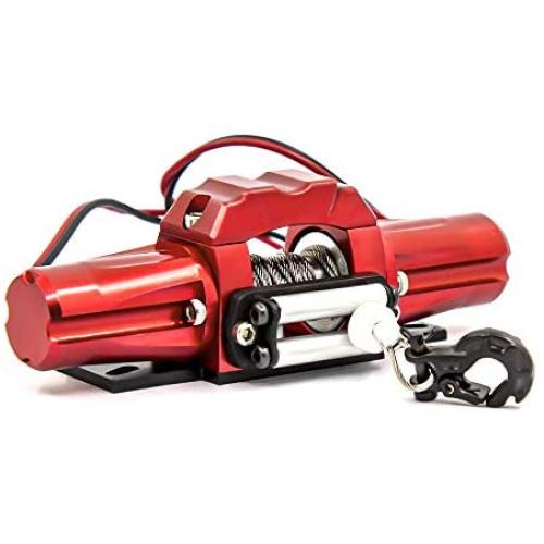 JVSISM Double Motor Metal Simulated Winch for 1/10 RC Crawler Car D90 Axial SCX10 TRX4 KM2 Parts Accessories