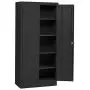 Sandusky Lee Black Steel SnapIt Storage Cabinet | 4 Adjustable Shelves | 72'' H x 36'' W x 18'' D | RTA7000-09 Model Sandusky Lee Black Steel SnapIt Storage Cabinet | 4 Adjustable Shelves | 72'' H x 36'' W x 18'' D | RTA7000-09 Model