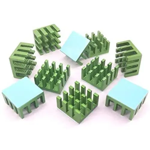 Easycargo 10pcs 14mm Heatsink 14x14x8mm + pre Applied 3M 8810 Thermal Conductive Adhesive Tape for Cooling Cooler GPU Chips VRAM VGA RAM (14mmx14mmx8mm) (Green 14mm) Easycargo 10pcs 14mm Heatsink 14x14x8mm + pre Applied 3M 8810 Thermal Conductive Adhesive Tape for Cooling Cooler GPU Chips VRAM VGA RAM (14mmx14mmx8mm) (Green 14mm)
