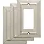 Franklin Brass W35219M-SN-C Classic Architecture Single Decorator Wall Switch Plate/Cover (3 Pack), Satin Nickel, 3 Count Franklin Brass W35219M-SN-C Classic Architecture Single Decorator Wall Switch Plate/Cover (3 Pack), Satin Nickel, 3 Count
