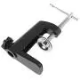Replacement Aluminum Alloy Cantilever Bracket C-Clamp 1/2 Inch 1.2CM Hole Diameter(Adjustable Thumb Screws) And Non-Slip Mat For Mic Stand/Table Lamp Desk Clamp