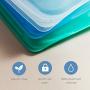 Stasher 100% Silicone Food Grade Reusable Storage Bag, Aqua (1/2 Gallon) | Reduce Single-Use Plastic | Cook, Store, Sous Vide, or Freeze | Leakproof, Dishwasher-Safe, Eco-friendly, Non-Toxic