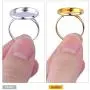 Jdesun 20 Pieces Ring Blanks with 16mm Adjustable Ring Bases, Metal Round Finger Ring Trays, Gold and Silver Plated Jdesun 20 Pieces Ring Blanks with 16mm Adjustable Ring Bases, Metal Round Finger Ring Trays, Gold and Silver Plated