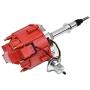 A-Team Performance HEI Complete Distributor 65K Coil, 6 Cylinders Compatible with AMC Incline 6 Jeep Straight 232, 242, 258 in One Wire Installation, Red Cap