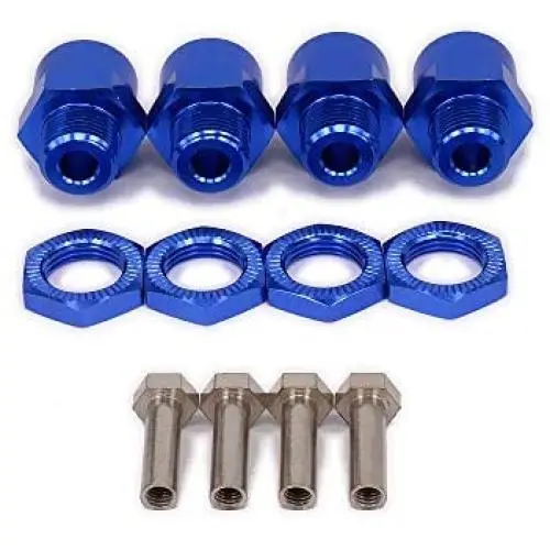 4-Pack 12mm to 17mm Extension Wheel Hex Hub Driver Adapter M12 to M17 Metal Conversion Parts for 1/10 RC Model Car HSP (Navy Blue) 4-Pack 12mm to 17mm Extension Wheel Hex Hub Driver Adapter M12 to M17 Metal Conversion Parts for 1/10 RC Model Car HSP (Navy Blue)
