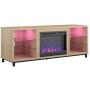 Ameriwood Home Lumina Fireplace TV Stand for TVs up to 70'' (Blonde Oak)