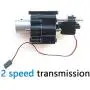 MaxMetal WPL RC Car Split Transfer Speed Gearbox 2 Speed Transmission with 370 Motor+Servo with Metal Drive Shaft for WPL B14 B24 B16 B36 C14 C24 MaxMetal WPL RC Car Split Transfer Speed Gearbox 2 Speed Transmission with 370 Motor+Servo with Metal Drive Shaft for WPL B14 B24 B16 B36 C14 C24
