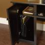 Sauder 408558 Edge Water Computer Desk, Estate Black L: 59.06'' x W: 23.23'' x H: 29.02'',