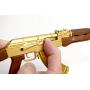 GoatGuns Miniature AK47 Model Gold | 1:3 Scale Die Cast Metal Build Kit