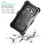Tinysaturn Galaxy Luna Case, Galaxy Amp 2 Case, Galaxy Express 3 Case,J1 2016 Case, (TM) [Yvenus Series] [Black] Shock Absorbing Holster Belt Clip [Built-in Screen] Cover for Samsung Galaxy J1 2016
