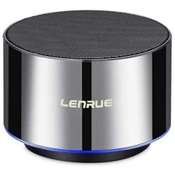 Lenrue Portable Bluetooth Speaker-Mini Wireless Outdoor Rechargeable Speakers with LED,Built-in-Mic,Handsfree Call,AUX Line,TF Card,HD Stereo Sound and Bass for iPhone Ipad Android Phone