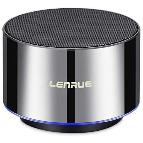 Lenrue Portable Bluetooth Speaker-Mini Wireless Outdoor Rechargeable Speakers with LED,Built-in-Mic,Handsfree Call,AUX Line,TF Card,HD Stereo Sound and Bass for iPhone Ipad Android Phone