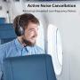Avantree Aria Bluetooth 5.0 Noise Cancelling Headphones Headset for Music & Calls, Dual Microphone, Boom Mic & Built-in Mic, Comfortable 35H, Over Ear Wireless & Wired for Phone PC Computer Laptop