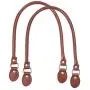 PandaHall Elite 2 Pieces 24.2 Inches Leather Purse Handles Handbags Shoulder Bag Strap Replacement with Alloy Clasps for Purses Making Supplies Brown PandaHall Elite 2 Pieces 24.2 Inches Leather Purse Handles Handbags Shoulder Bag Strap Replacement with Alloy Clasps for Purses Making Supplies Brown