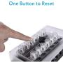 MICTUNING 12 Way Resettable Circuit Breakers Box, 100A Thermal Circuit Breaker Overload Circuit Protector Replace Fuse Box Holder with Waterproof Metal Nut Cover
