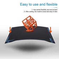 BIQU SSS Ultra-Flexible Removable Spring Steel Sheet Surface Heated Bed Platform 235x235MM 3D Printer Parts Printing Build Plate for Ender 3/Ender3 Pro/BIQU B1
