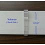cuteLEC Valance Clips 3-1/4inch 6 PCS Clear Plastic for Window Faux Wood Blinds Parts,Accessory,Components