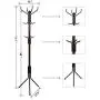 SONGMICS Metal Coat Rack 12 Hooks Display Hall Tree for Clothes Hats and Bags Brown URCR18Z SONGMICS Metal Coat Rack 12 Hooks Display Hall Tree for Clothes Hats and Bags Brown URCR18Z