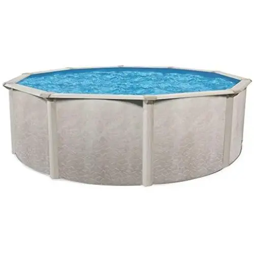 Cornelius Aquarian Phoenix 18 x 52 Foot Round Steel Constructed Frame Above Ground Family Sized Outdoor Backyard Swimming Pool Without Liner or Skimmer