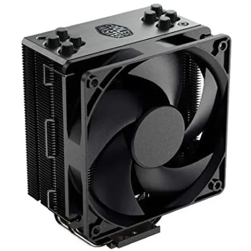 Cooler Master Hyper 212 Black Edition CPU Air Coolor, Silencio FP120 Fan, 4 CDC 2.0 Heatpipes, Anodized Gun-Metal Black, Brushed Nickel Fins for AMD Ryzen/Intel LGA1200/1151 Cooler Master Hyper 212 Black Edition CPU Air Coolor, Silencio FP120 Fan, 4 CDC 2.0 Heatpipes, Anodized Gun-Metal Black, Brushed Nickel Fins for AMD Ryzen/Intel LGA1200/1151